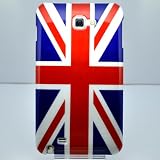 United Kingdom Flag Plastic Hard Case for Samsung Galaxy Note Ib030a + Free Screen Protector