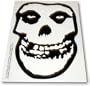 The Misfits SKULL Clear Vinyl STICKER