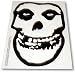 The Misfits SKULL Clear Vinyl STICKER