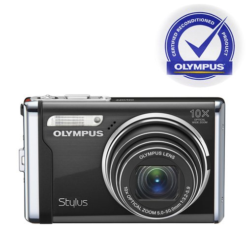 Olympus Stylus 9000 12 MP Digital Camera with 10x Wide Angle Optical Dual Image Stabilized Zoom and 2.7-Inch LCD (Black)- Refurbished by Olympus