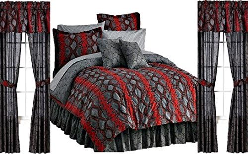 20pc SNAKE SKIN Bedroom Ensemble (Queen Size)