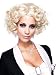 Short Blonde Curly Wig Halloween Costume Accessory Theatrical Production
