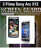 3 Film Protection Ecran Sony xperia X12 arc [Appareils électroniques]