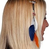 Chicago Bears Team Color Feather Hair Clip