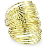 Marcia Moran Cluster Wire Wrap 18k Gold-Plated