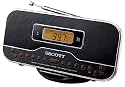 Scott CX 100 DP Tragbarer Radiowecker mit Andockstation (UKW-/MW-Tuner, Dimmerfunktion) schwarz