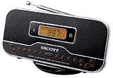 Scott - CX 100 DP - Radio r&eacute;veil - Fa&ccedil;ade d&eacute;tachable - Radio AM/FM - Alimentation secteur / piles