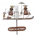 Regenmesser, Froschk�nig, Gartenstecker, H�he: ca. 140 cm