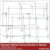 Photoshop Brushes - Stamped Stitched Frames Brushes and Stamps