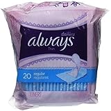 Always Incredibly Thin Daily Liners, Regular, 20 count by Unknown