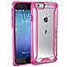 iPhone 6S Plus Case, POETIC Affinity Series Premium Thin/No Bulk/protection where its needed/Clear/Dual material Protective Bumper Case for Apple iPhone 6S Plus/iPhone 6 Plus (Pink/Clear)
