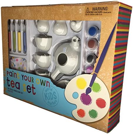 Paint Your Own Tea Set - 32 Piece Porcelain Set
