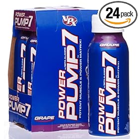 VPX Power Pump 7 Performance-Boosting RTD Beverage, Grape, 8-Ounce Bottles (Pack... by Vpx Sports / Redline