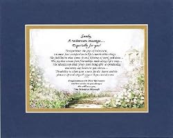 [Personalized Poem for Retirement] A Retirement Message Especially For You . . .Poem on 11 x 14 inches Double Beveled Matting
