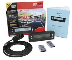 ScanGauge II 3-in-1 Compact Multifunction Vehicle Computer with Customizable Display