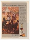 1984 Calgary Stampede Rodeo Windsor Whisky Photo Print Ad