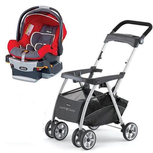 Chicco Keyfit Caddy Stroller with Fuego Cortina Keyfit 30 Infant Car Seat
