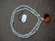 6mm Nabarang Crystal Japa Mala Sphatik Transparent Stone for Cool Mind (108+1) Beads