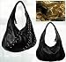 Ladies Black Studded Hobo Designer Shoulder Handbag