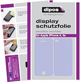 4x DIPOS Iphone 4 / 4S Displayschutzfolie kristallklar, kratzfest, blasenfrei, je 2x f�r die Vorder- UND R�ckseite, Folie Displayschutzvon "dipos"
