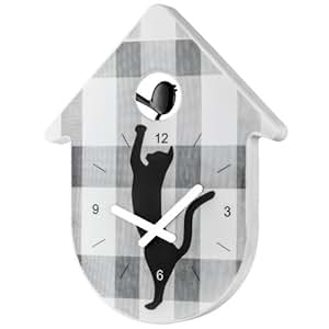 KOZIOL Horloge pendule coucou moderne koziol toc toc chat