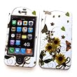 Apple iPhone 4 Snap-on Protector Hard Case Image Cover "Sunny Sunflowers" Design