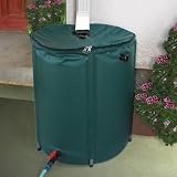 60 Gallon Collapsible Rain Barrel - 28 High x 24 Diameter, Sturdy legs included, 3 Layered Flexible polyster, Debris Screen on top; On Off Valve