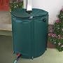 60 Gallon Collapsible Rain Barrel - 28" High x 24" Diameter, Sturdy legs included, 3 Layered Flexible polyster, Debris Screen on top; On Off Valve