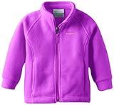 Columbia Baby-Girls Newborn Benton Springs Fleece Jacket, Foxglove, 3-6 Months