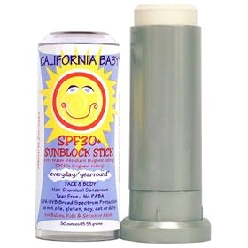 California Baby SPF 30 + Sunblock Stick, .5 oz