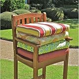Set of Two Adirondack Chair Cushion Fabric: Titus Terrace Apple