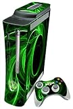 XBOX 360 Green Energy DIGIWRAP Skin & 2 Matching Controller Skins