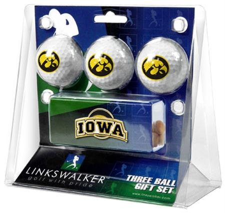 Iowa Hawkeyes Ncaa Slider Hat Clip 3 Golf Ball Gift Packs