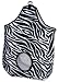 Large Canvas Hay Bag Zebra Print