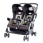 Peg Perego Aria Twin Light Weight One Hand Fold Stroller in Moka