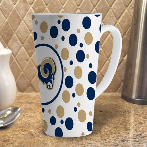 NFL St. Louis Rams 16-Ounce White Latte Mug