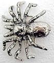 Creepy Chrome Tarantula Spider Belt Buckle Wicked