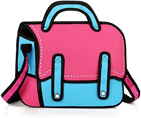 Oime 4 Colors 3D Jump Style 2D Drawing From Cartoon Paper School Bag