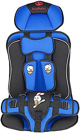 Portable universal 5-point child car safety seats kids baby car seat belt chair protection for children protector ISOFIX (Blue)