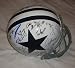 2010 Dallas Cowboys Team Signed Full Size Throwback Helmet W/PROOF Pictures of the Players Signing for Us