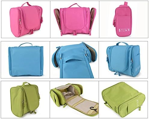 Deluxe Toiletry Bag Travel Case Bathroom Storage Cosmetic Bag Toiletry Bag Travel Organizer Medium Blue Bl101lan