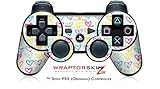 Sony PS3 Controller Skin Kearas Hearts White