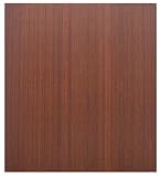 Anji Mountain Bamboo Chairmat & Rug Co. 42-Inch-by-48-Inch, 5mm Thick Roll-Up Bamboo Chairmat, No Lip, Dark Cherry
