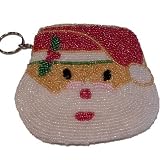 Beaded Santa Clause Coin Purse