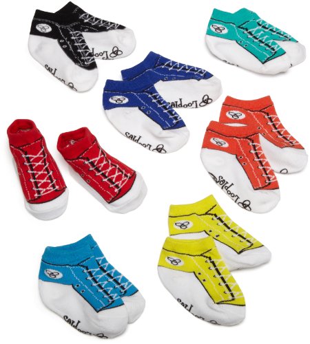 Baby Loopies Organic Sneaker Brights Sock Set