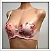  : Art-Beau Pink Floral No Show Nudy Bra #5722 sz 36AA 38AA