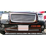 01-09 GMC Envoy 1pc Upper + 1pc Bumper Combo Billet Grille by AR
