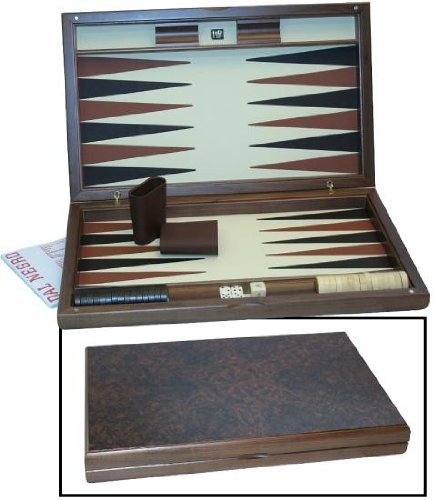 51pw0iiXHtL Dal Negro Walnut Burl & Leather Backgammon Set