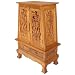 Handmade Asian Furniture - 37" Bamboo Forest Storage Cabinet / End Table - Natural Finish