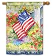 God Bless America 4th of July House Flag